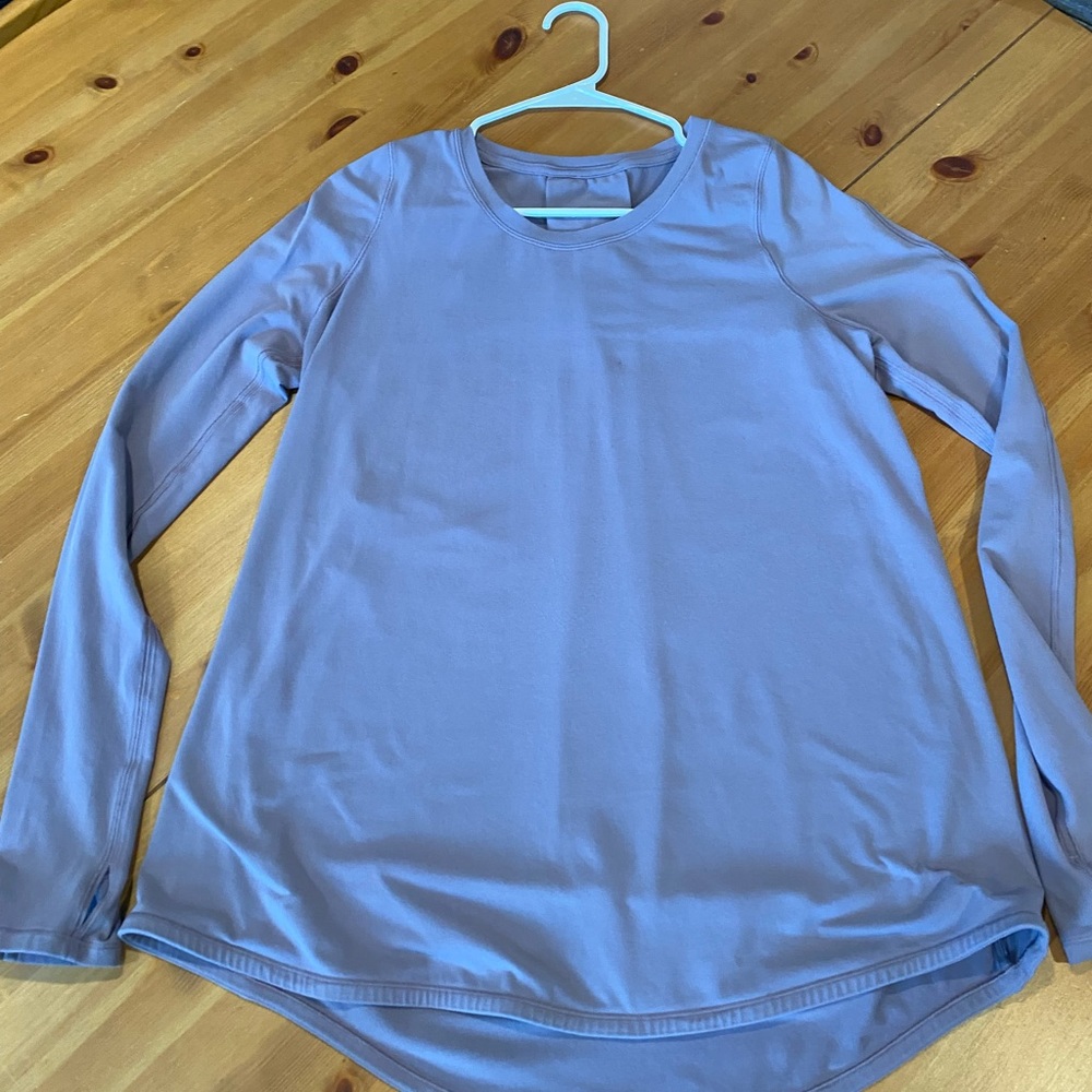 Tuck and Flow Long Sleeve Lavender Shirt
